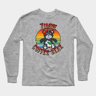 Zombie Coffee Bear Long Sleeve T-Shirt